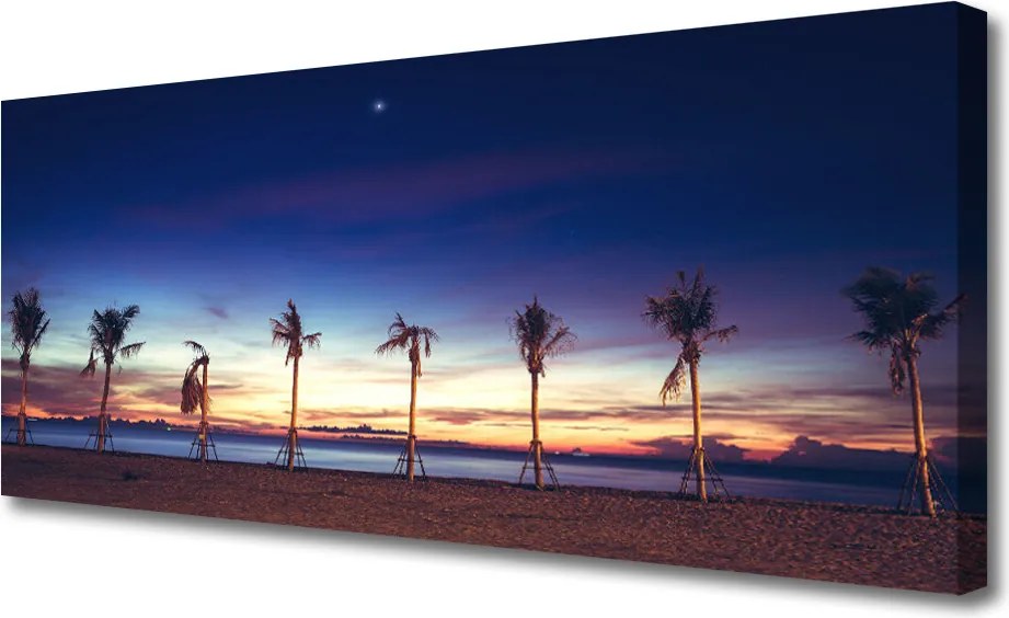 Fotoobraz na płótnie Egzotyczna Plaża pod Palmami