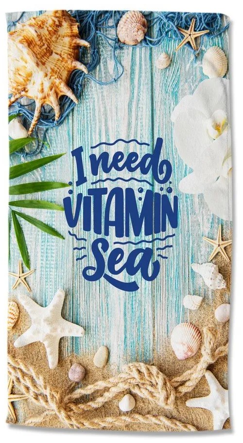 Aksamitny ręcznik plażowy 100x180 cm Vitamin Sea – Good Morning