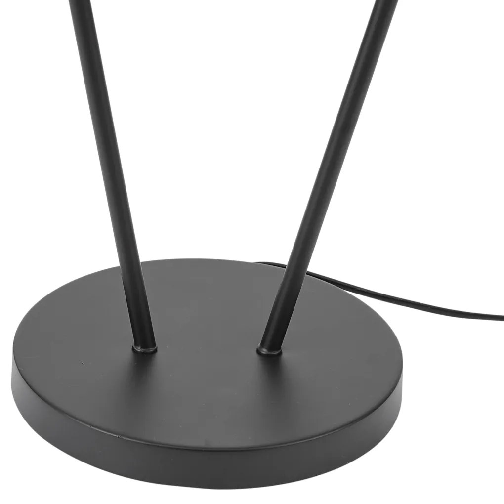 Nowoczesna lampa podłogowa czarna 2-źródła światła GU10 35mm - Thomas Nowoczesny Oswietlenie wewnetrzne