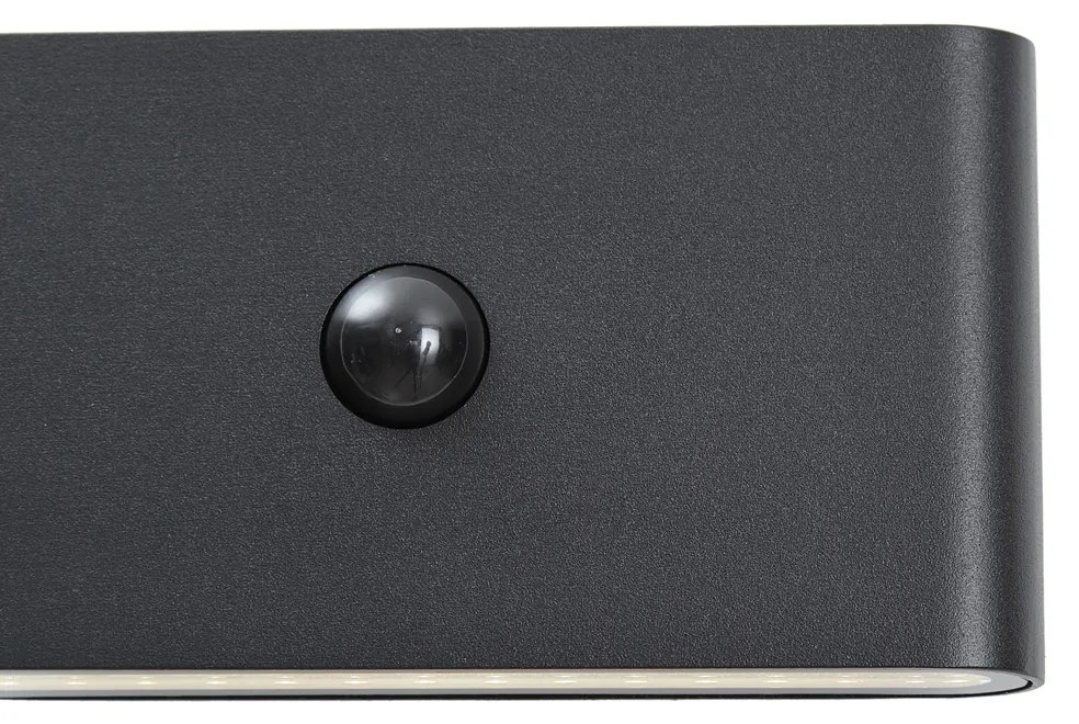 Zewnetrzna Wall Lamp Black Lux Sensor Magnetic Incl. LED Rechargeable - Batt Nowoczesny Oswietlenie zewnetrzne