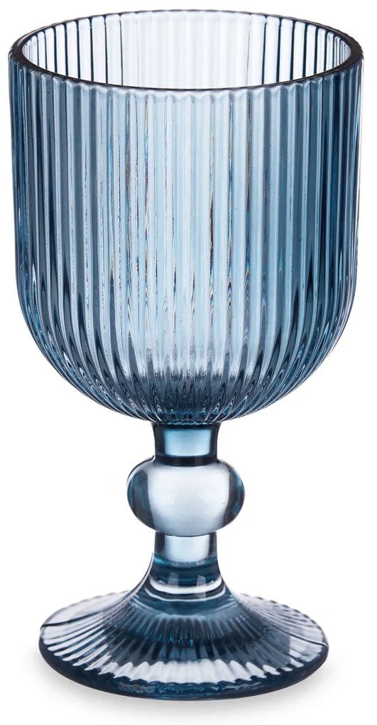 Zestaw kieliszków do wina LINES z ryflowanego szkła, 6 sztuk, 260 ml