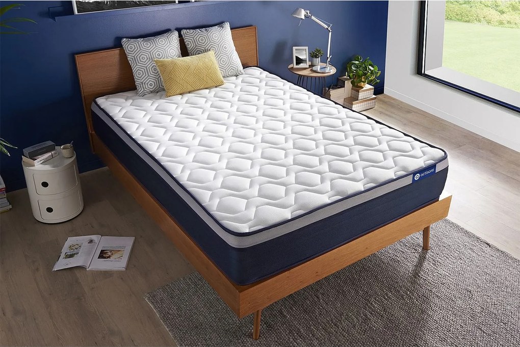 Materac Actiflex max 135x190cm, Grubosc : 26 cm, sprezyny kieszeniowe i pianka z pamiecia ksztaltu, Wysoki, 7 stref komfortu
