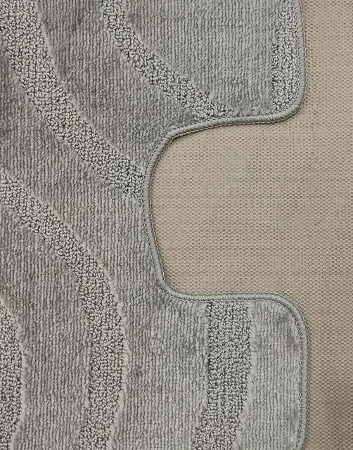Szary komplet dywaników łazienkowych D6-K60