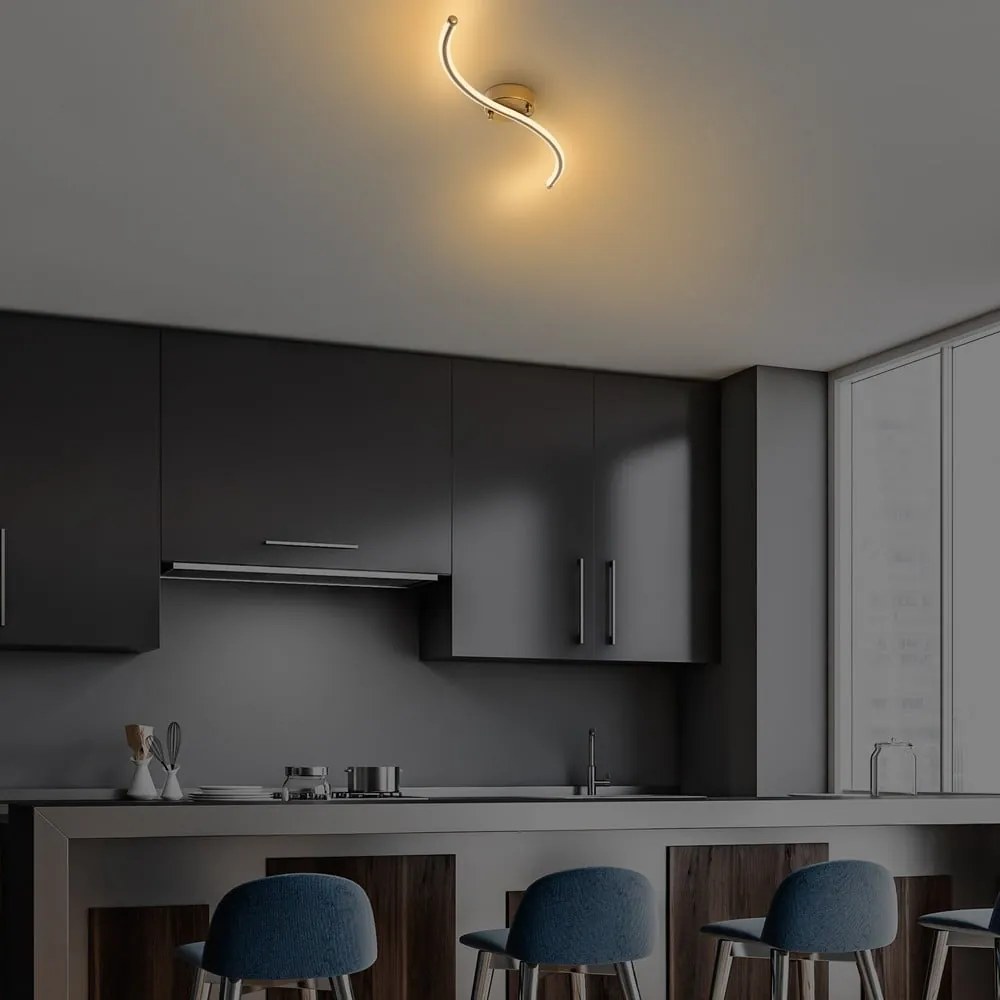 Lampa sufitowa LED w kolorze złota 10x67 cm Yilan – Opviq lights