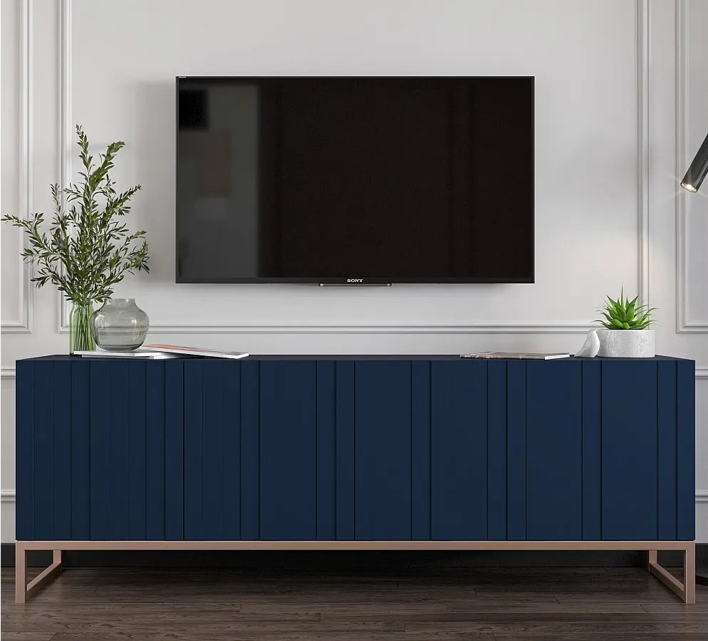 Szafka RTV TAL 150 granatowa mat