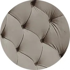 Fotel USZAK bujany tapicerowany z podłokietnikami, kolor Szary tkanina MAGIC VELVET