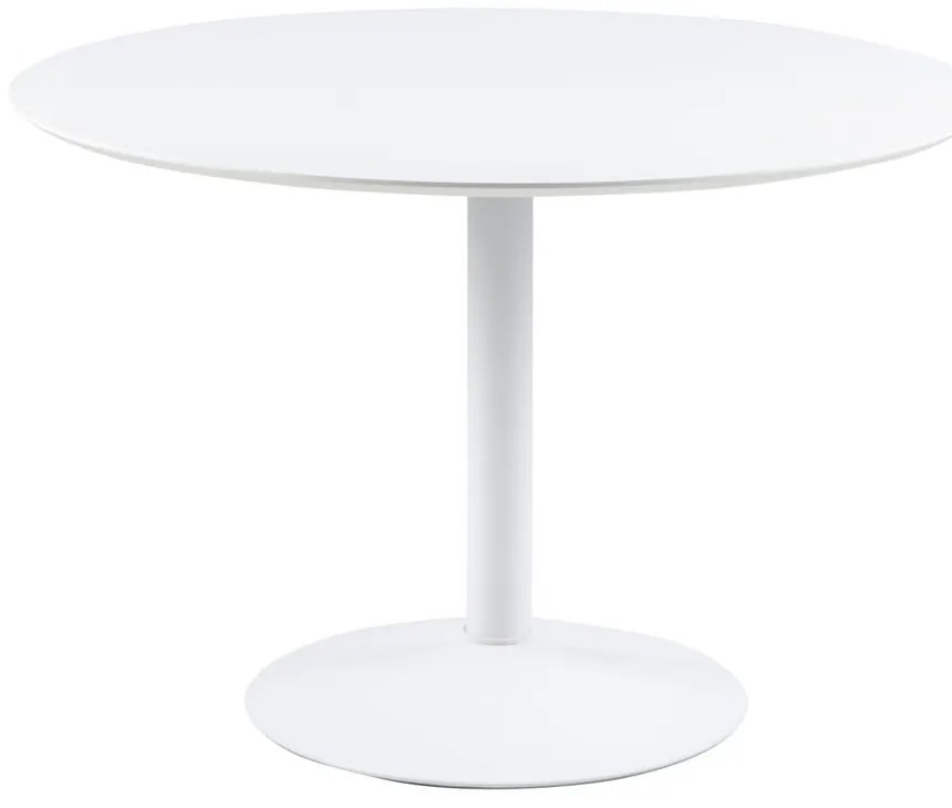 Biały okrągły stół Actona Ibiza, ⌀ 110 cm