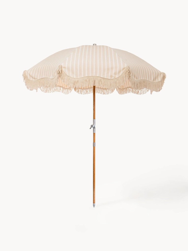 Parasol ogrodowy z frędzlami Retro, Ø 180 cm