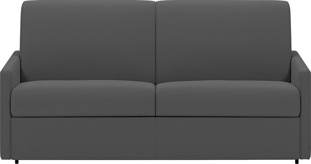 Kanapa 2-osobowa rozkładana typu express z tkaniny - Kolor: szary - Pow. spania: 120 cm - Materac 14 cm CALIFE