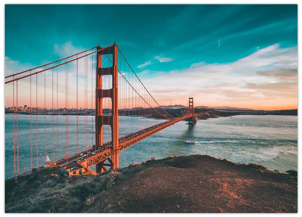 Obraz na szkle - Golden Gate, San Francisco (70x50 cm)