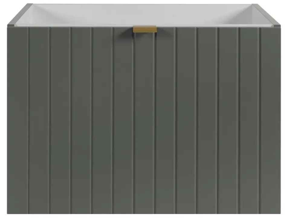 Szafka pod umywalkę HARMO 60 cm szaro-zielony półmat KROFAM