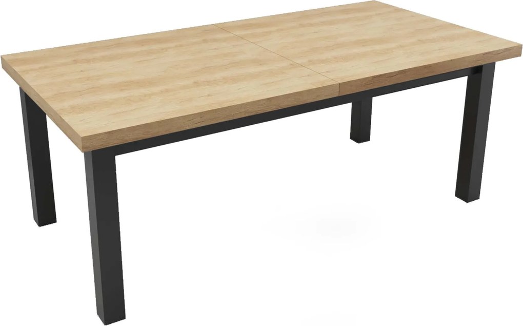 Stół prostokątny rozkładany 100x200/300 Nebraska R-6 + nogi drewniane