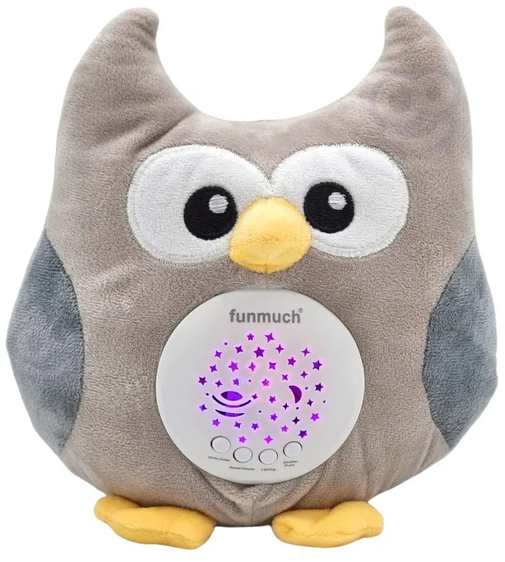 Woopie baby przytulanka usypiacz projektor 2w1 sówka - 10 kołysanek
