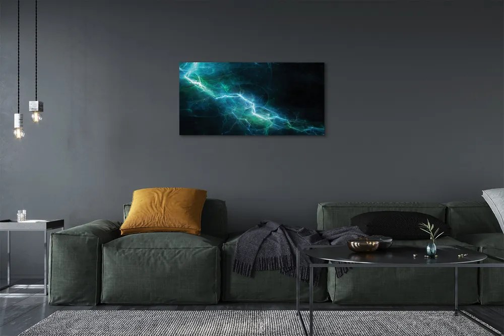 Duży obraz na płótnie Fraktalne Pioruny