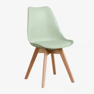 Zestaw 2 Krzeseł Jadalnianych Nordic Celadón - Sklum