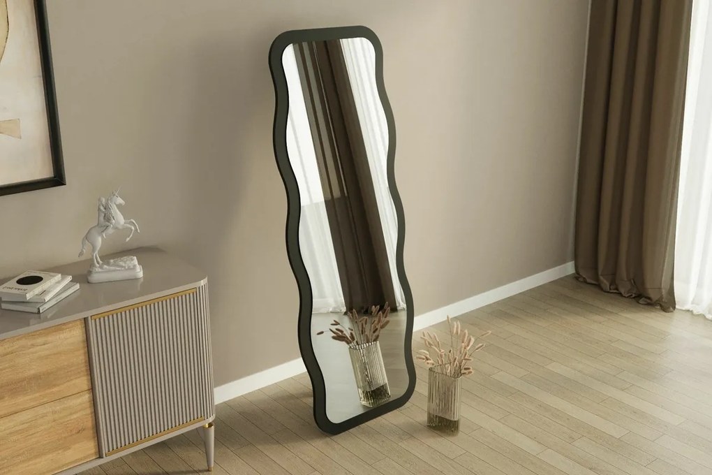 Lustro Aror Black 50 x 160 cm