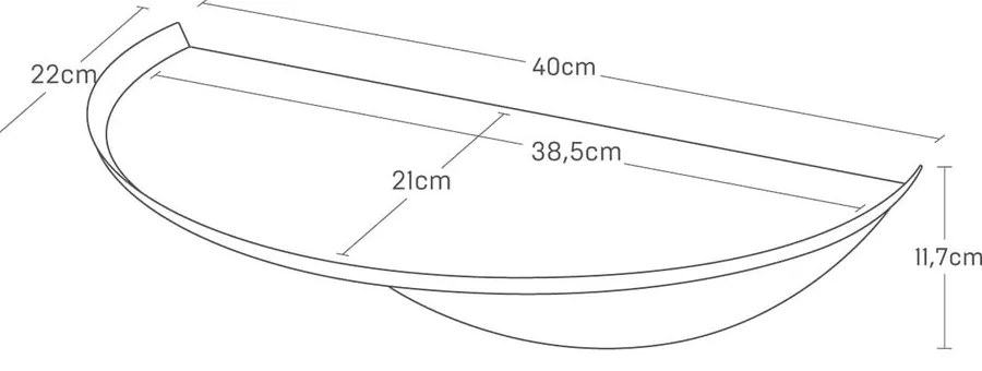 Biała metalowa półka 40 cm Tower – YAMAZAKI