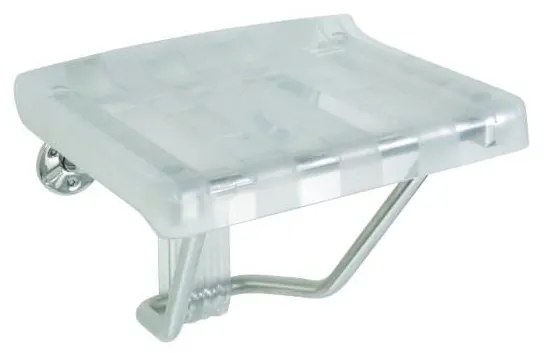 Siedzisko prysznicowe 38x46 cm, srebrne