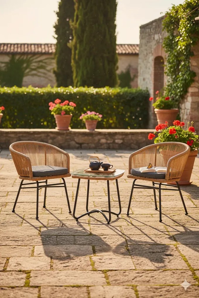 Krzesło ogrodowe z rattanu W2-L08