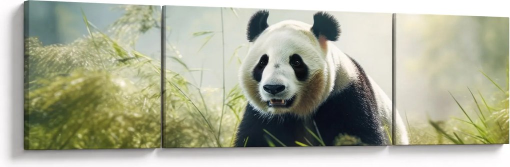 Obraz - Panda (170x50 cm)