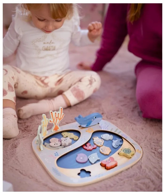 Tooky toy złowić rybkę gra zręcznościowa układanka montessori