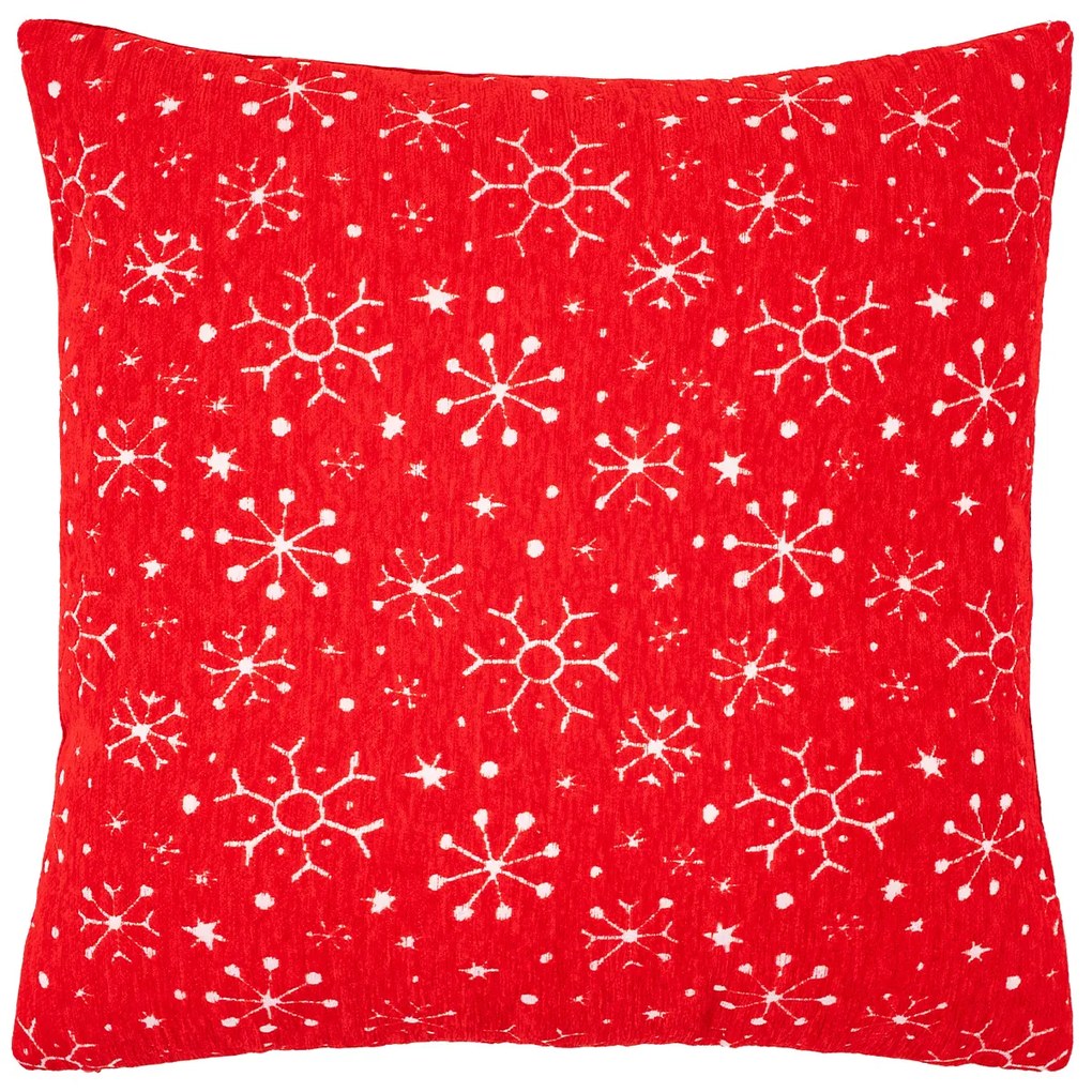 4Home Poszewka na poduszkę Snowfall in Red, 45 x 45 cm