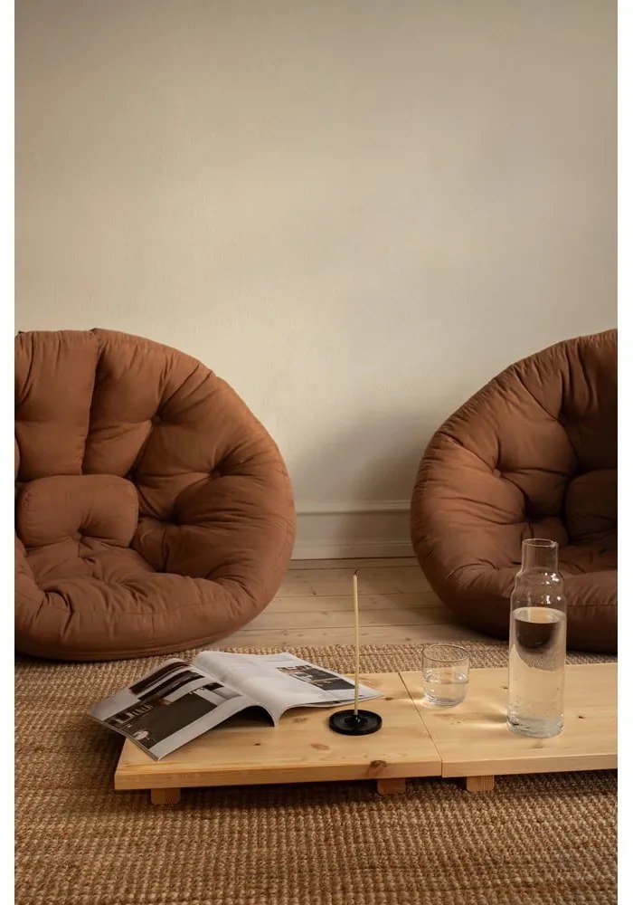 Zestaw 2 szafek nocnych z drewna sosnowego w naturalnym kolorze Karup Design Dock Natural
