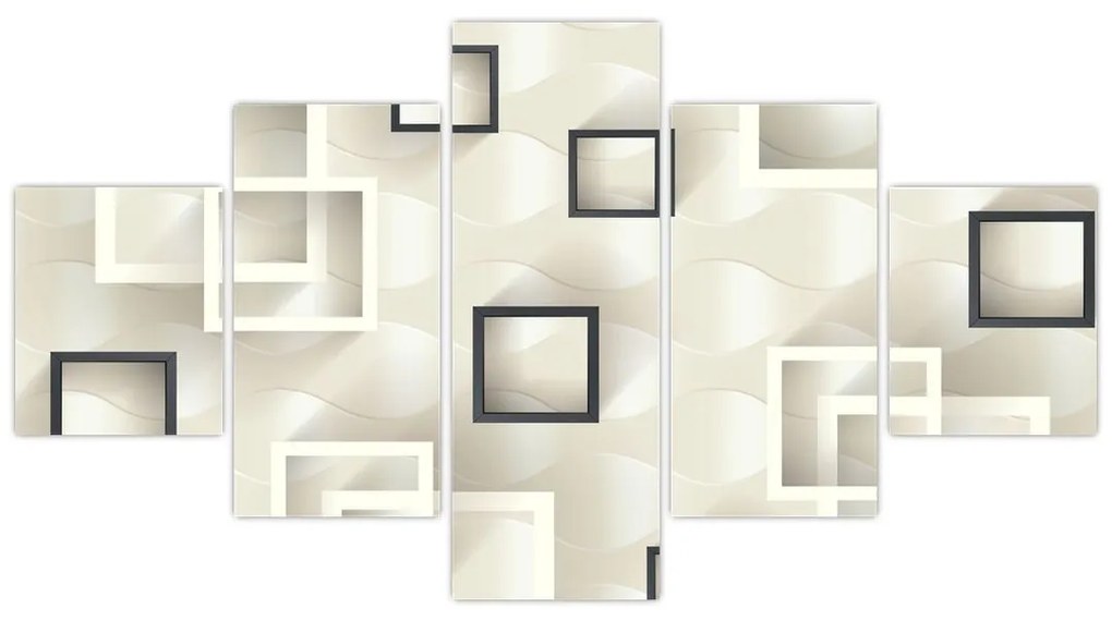 Geometryczny abstrakcyjny obraz (125x70 cm)