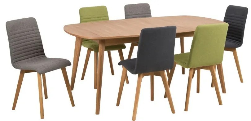 Zestaw 2 jasnoszarych krzeseł Actona Arosa