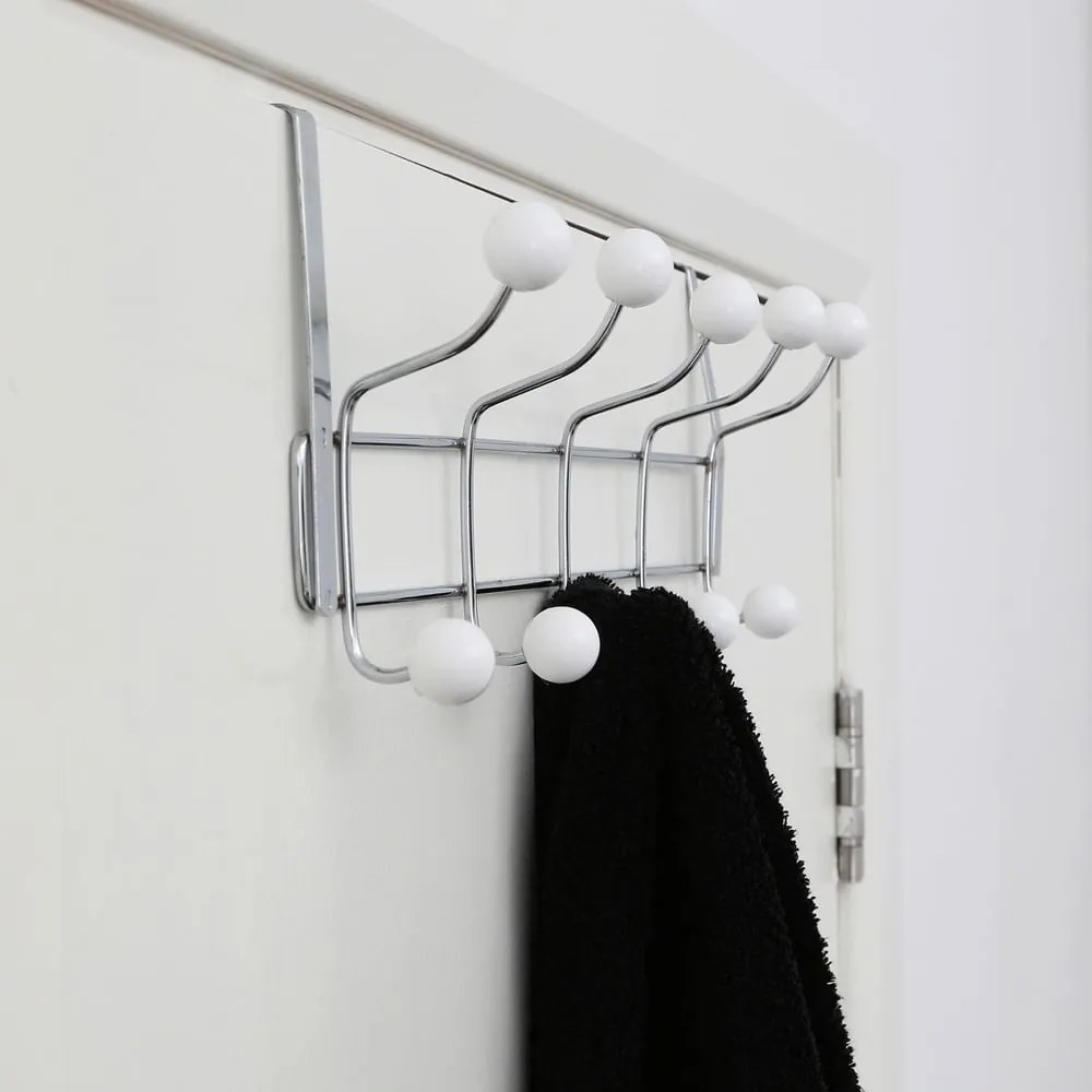 Metalowy wieszak na drzwi w kolorze srebra 40,5 cm Jaxen – Premier Housewares