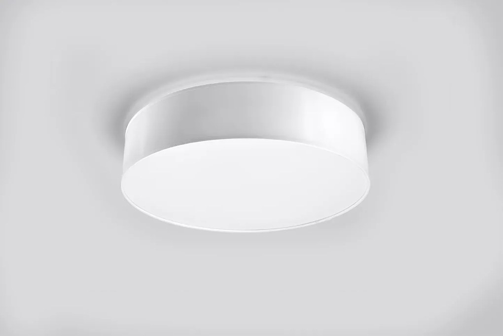 Biały minimalistyczny plafon - EX507 R9-S76