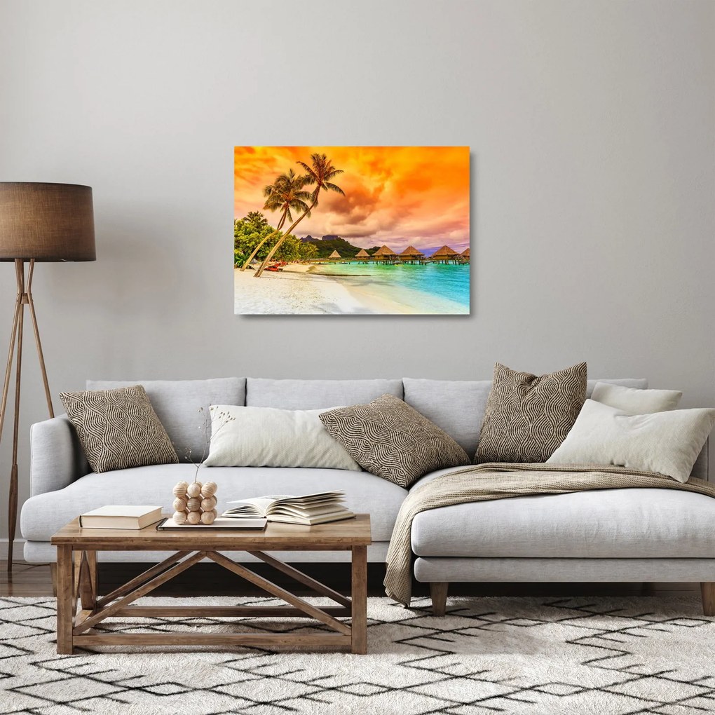 Obraz na szkle - Bora Bora Island (70x50 cm)