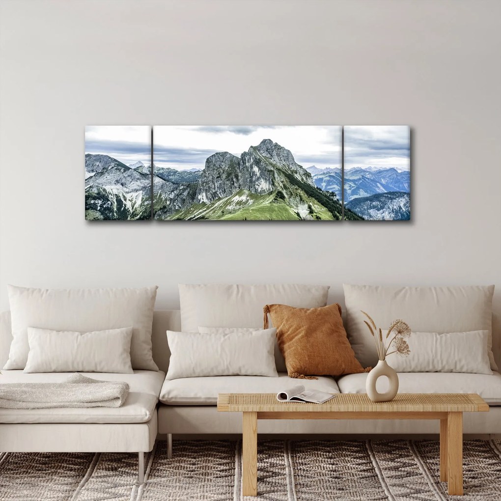 Obraz - Szczyty górskie (170x50 cm)