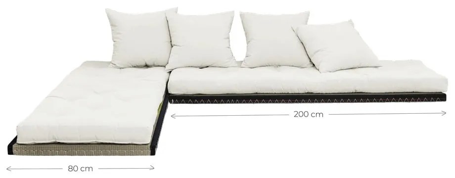 Sofa rozkładana Karup Design Chico Olive Green