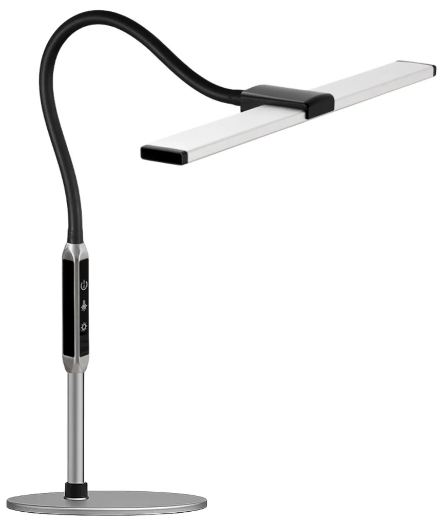 Lampa LED na biurko LUCIO, podstawa, pilot zdalnego sterowania