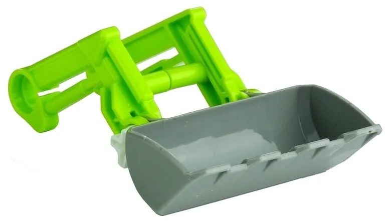 Rozkręcany traktor z przyczepą z drewnem 43 cm