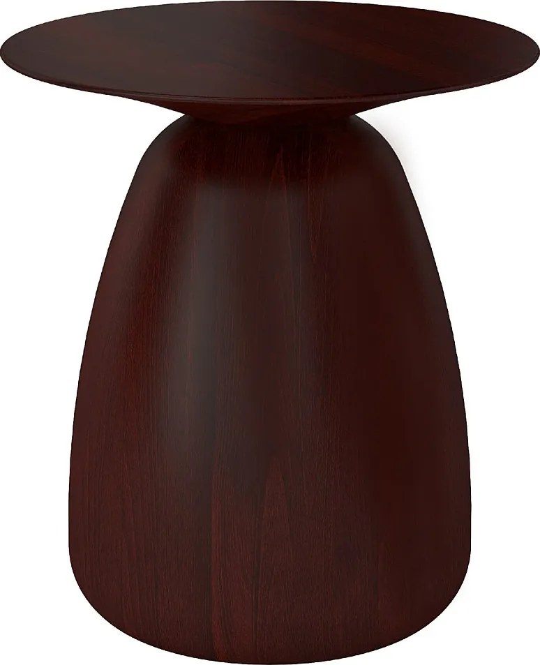 Stolik drewniany różne kolory Kayani Baobab 34, śr. 32,5 cm, palisander