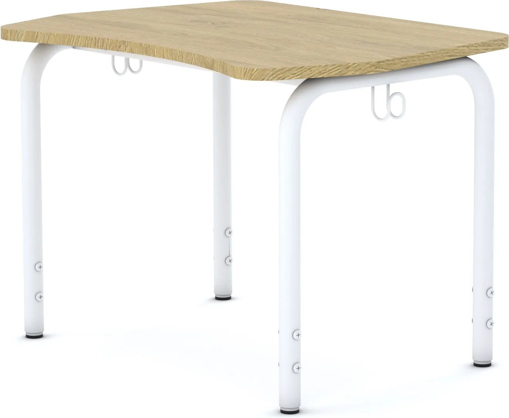 Stolik dla ucznia z regulacją wysokości Simple fala 75x55 cm
