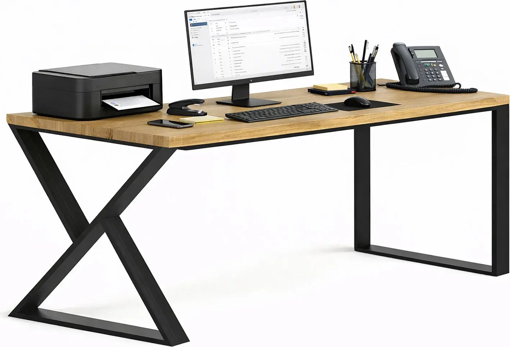 Drewniane nowoczesne biurko 160 x 80 W5-N65