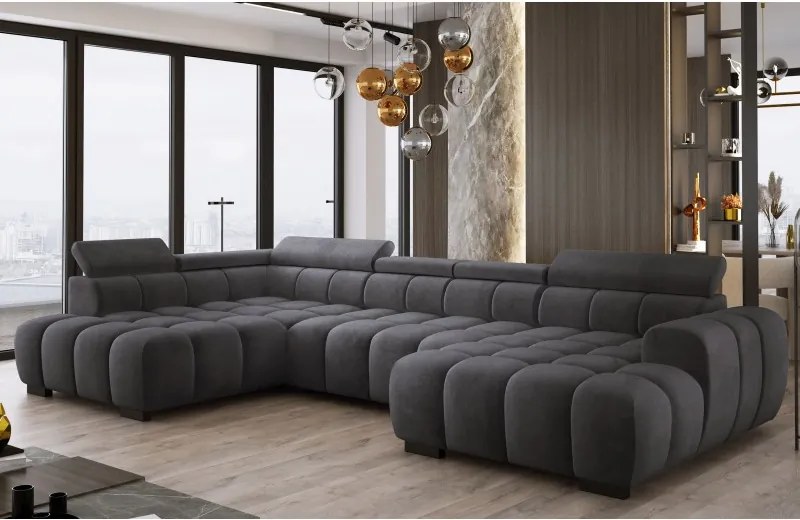 Narożnik BULL XL Prawostronny z elektryczną funkcją regulacji tkanina Salvador 01 WERSAL