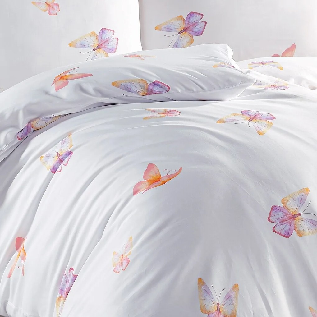 BedTex Pościel satynowa Flutter, 140 x 200 cm, 70 x 90 cm, 140 x 200 cm, 70 x 90 cm