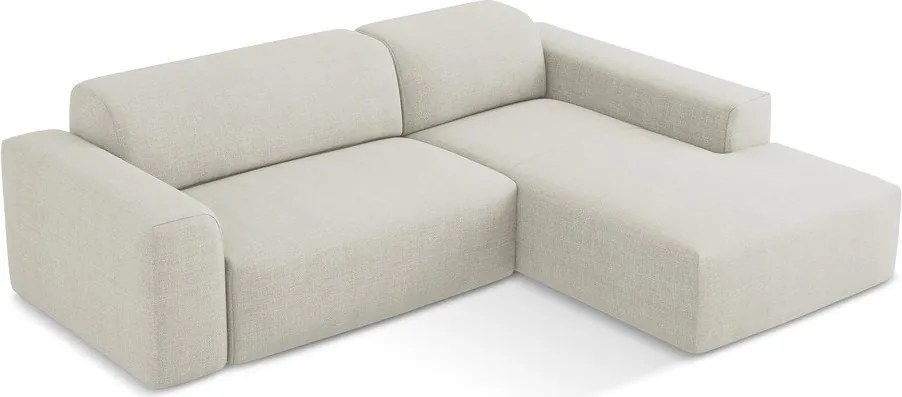 Beżowy narożnik (prawostronny/z szezlongiem) Keli – Makamii