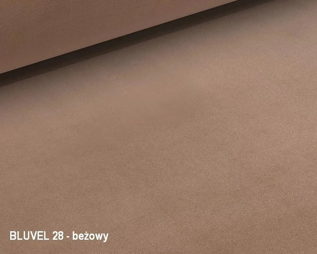 FOTEL ELITE 1 VELVET BEŻ BLUVEL 28 / WENGE SIGNAL
