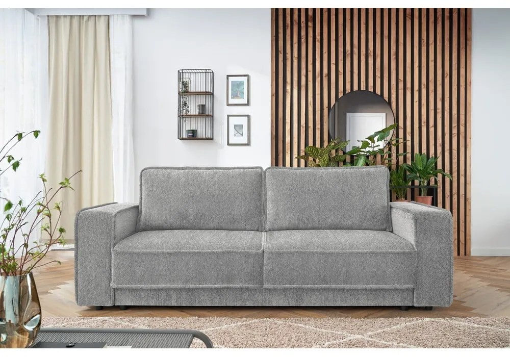 Jasnoszara sofa rozkładana Emile – Bobochic Paris