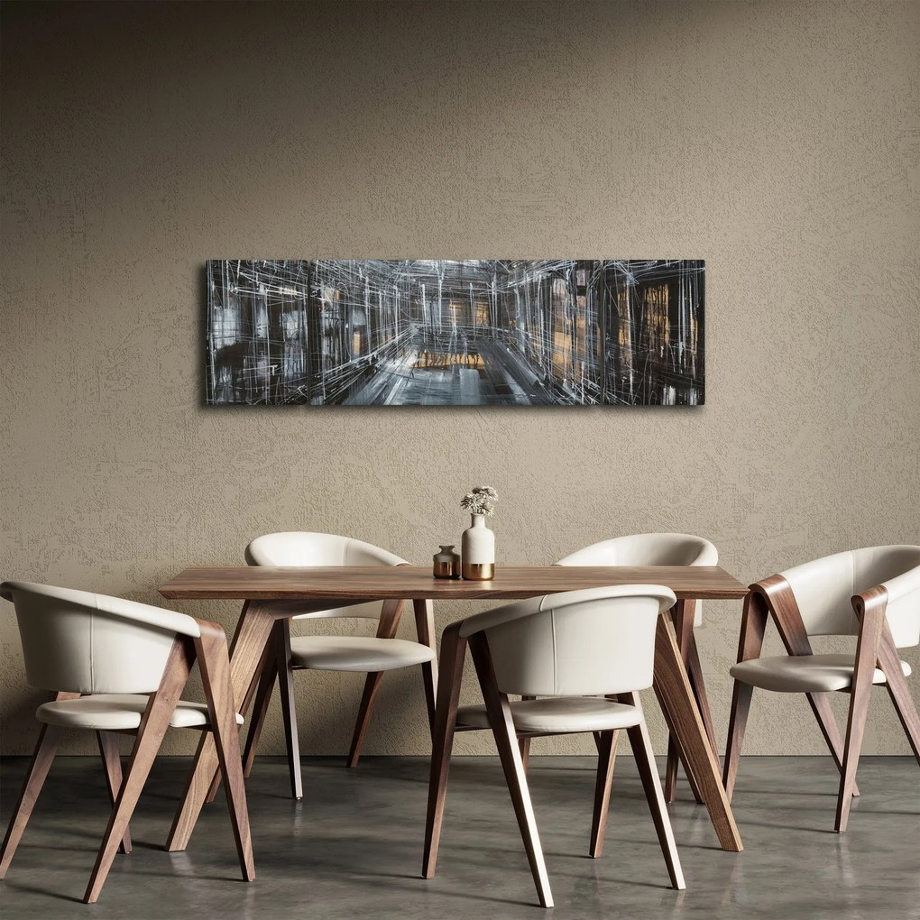 Obraz wnętrza starego budynku (170x50 cm)