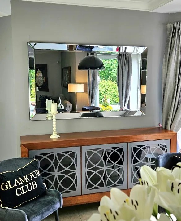 Lustro w lustrzanej ramie, prostokątne , 100x170cm