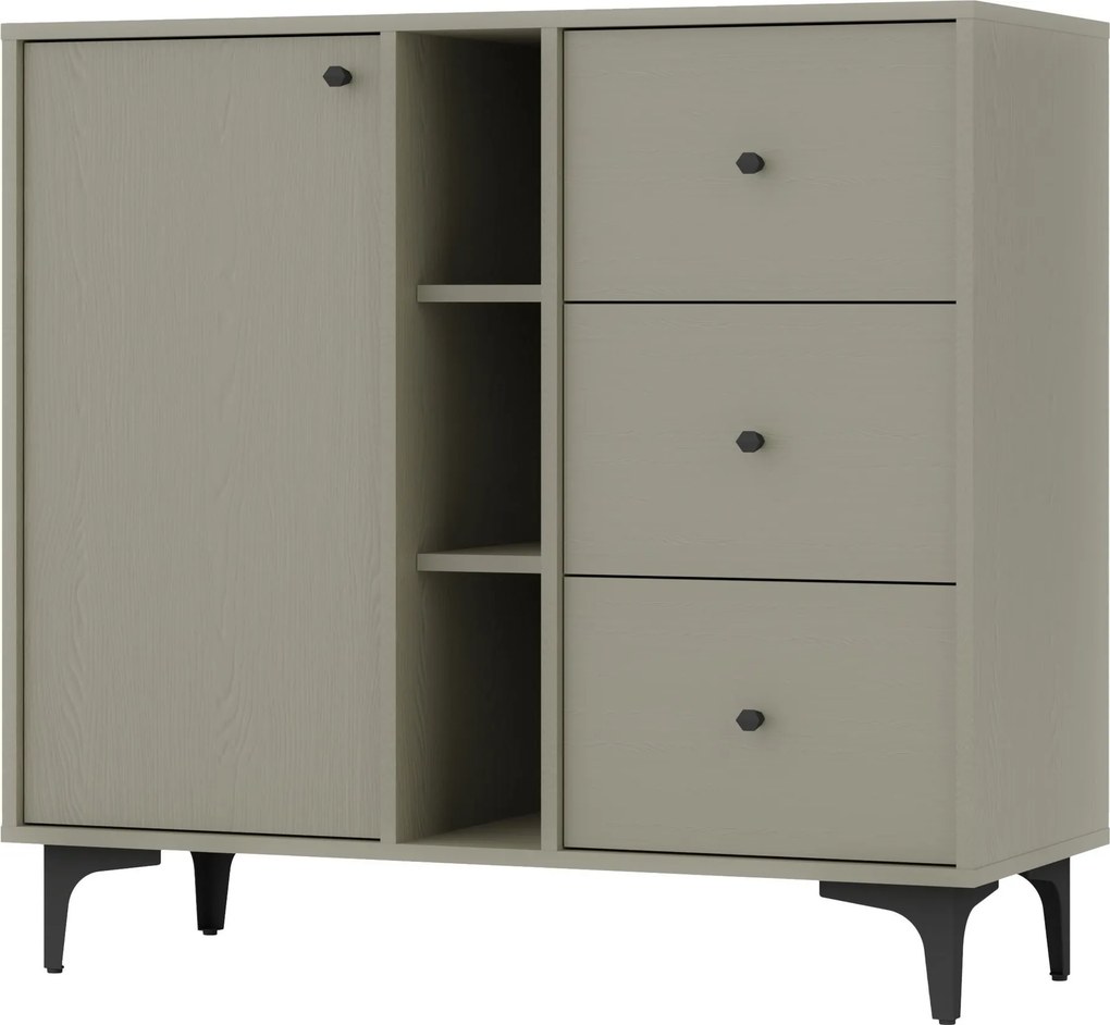 Komoda TORINO 100 cm do Salonu Sypialni Odcienie zieleni