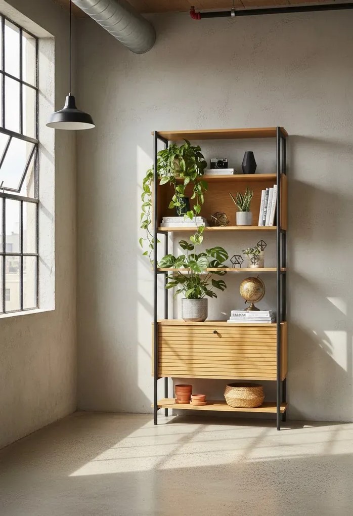 Industrialny wysoki regał na nóżkach Z8-E38