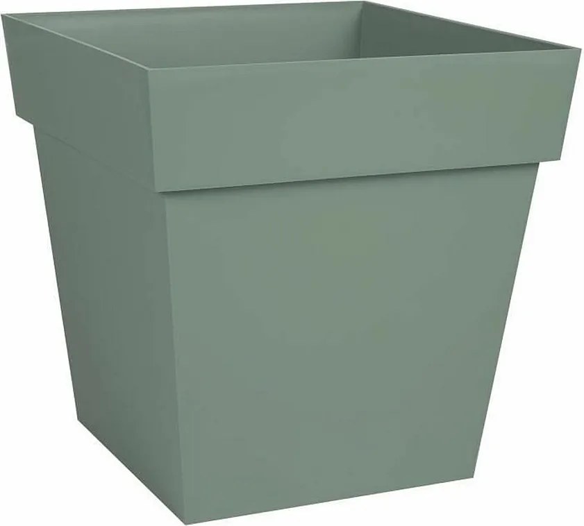 Kwadratowy doniczka Toscana Zielony Laur 32 x 32 x H 32 cm - 22 L