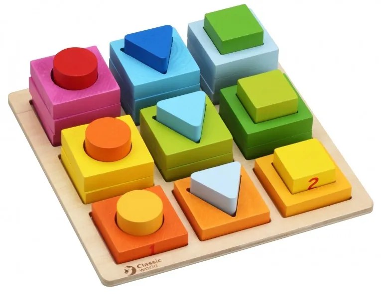 Układanka geometryczna klocki sorter classic world